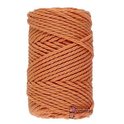 Fil macramé 3 mm - coton lammy yarns - col  041 orange