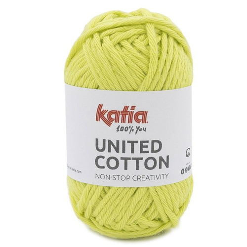 Fil coton amigurumis , coloris 17, vert clair, katia united coton
