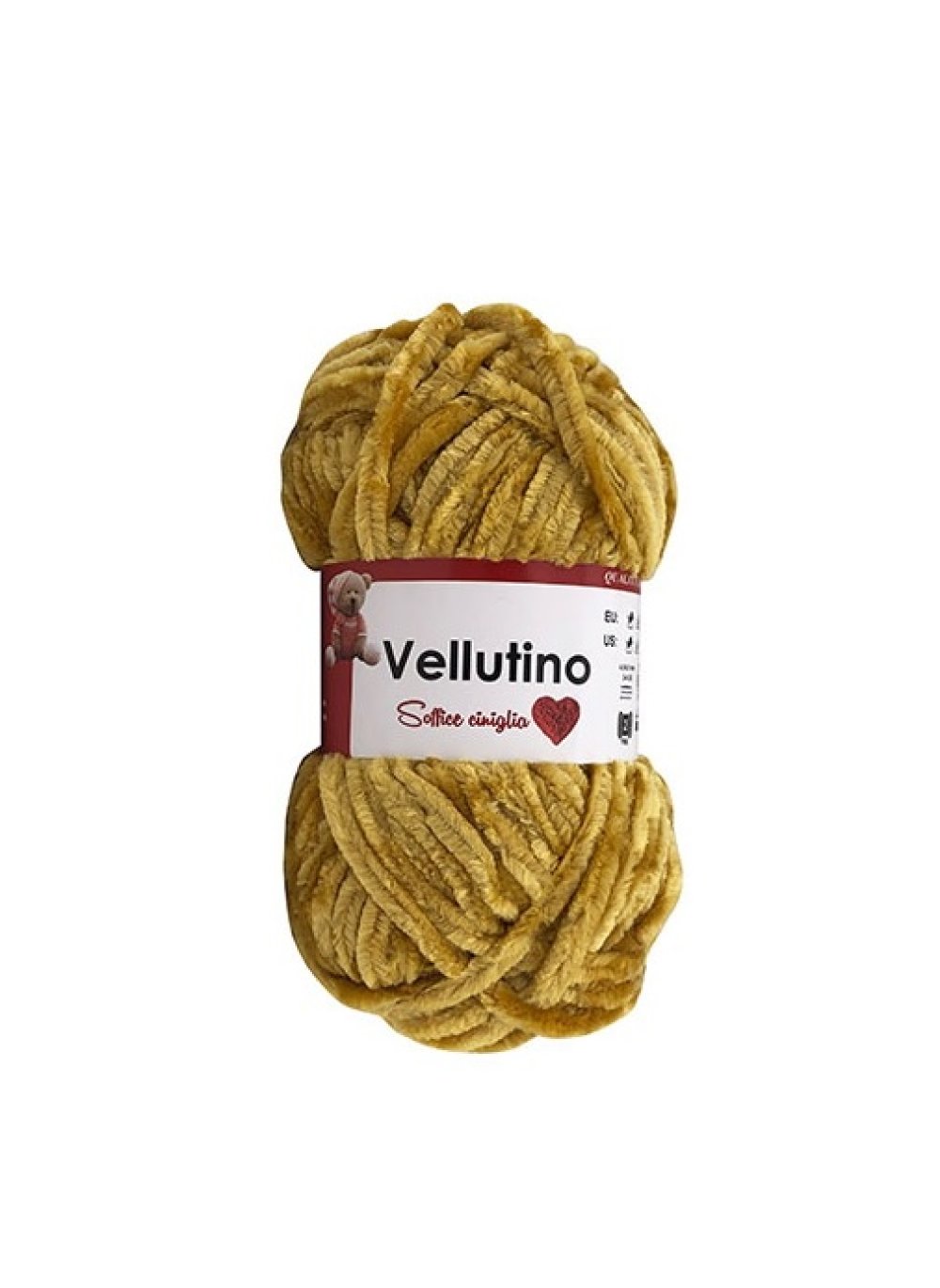 Pelote de fil chenille Vellutino - Blanc 10