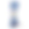 Cordon tubulaire bleu glitter de stafil - tube cord stafil