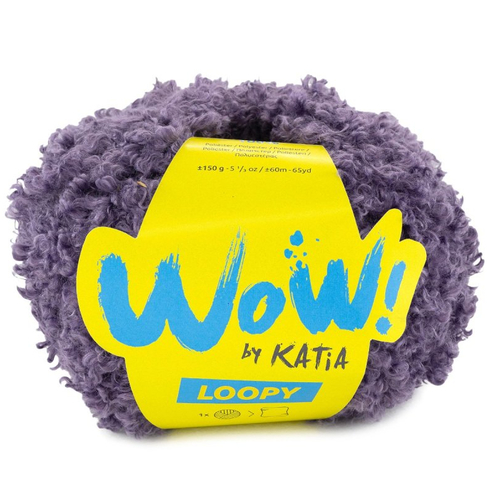 Katia wow loopy, col 160 violet foncé