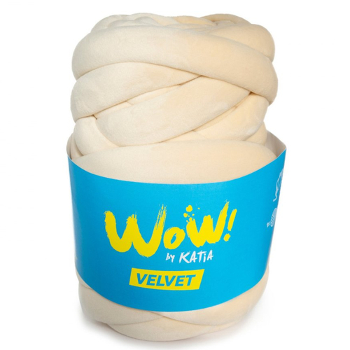 Wow  velvet  - col 502 beige - fil xxl pour tricoter sans aiguilles wow velvet - fils katia