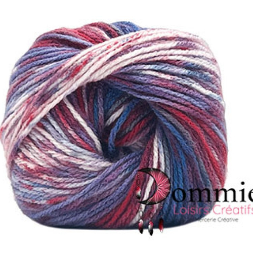 Pelote de laine, carezza batik 100 grs, col 5492 mix rose, violet