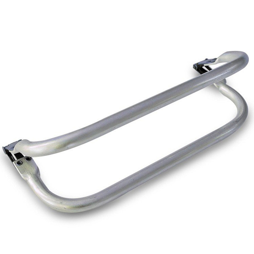 Fermoir clic clac à ressort en métal  argent  17 cm