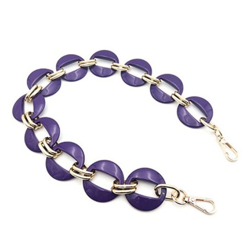Chaine anse bandoulière de sac 60 cm avec mousquetons - violet