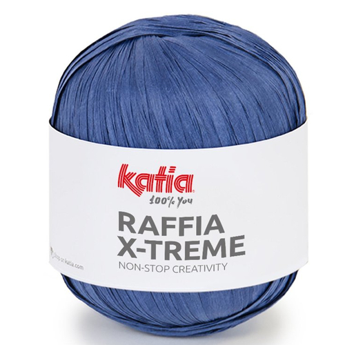 Pelote de raphia col 110 bleu nocturne - raffia x-treme  de katia