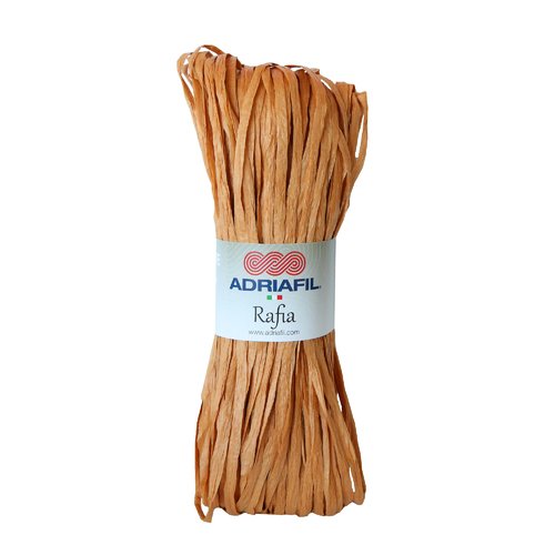 Rafia adriafil col 58 beige miel  50g   , raphia de celullose végétale ,