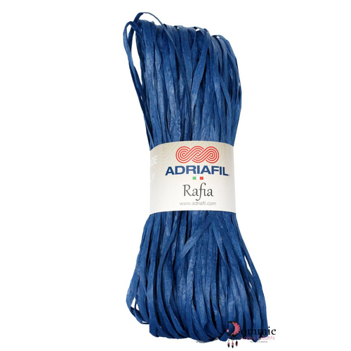 Rafia adriafil bleu bleuet  50g  col 72 , raphia de celullose végétale ,