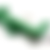 Fermoir clic clac candy résine pour sac , col vert marbré