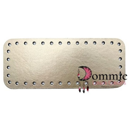 Fond de sac or clair , 20 x 8 cm en eco cuir