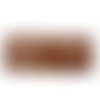 Fond de sac marron cuir, 20 x 8 cm en eco cuir
