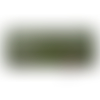 Fond de sac vert kaki, 20 x 8 cm en eco cuir
