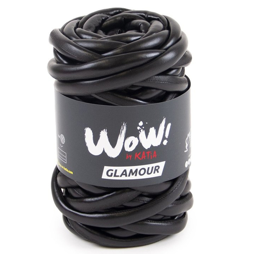 Wow  glamoor  - col 204 noir   - fil xxl pour tricoter sans aiguilles wow glamour - fils katia
