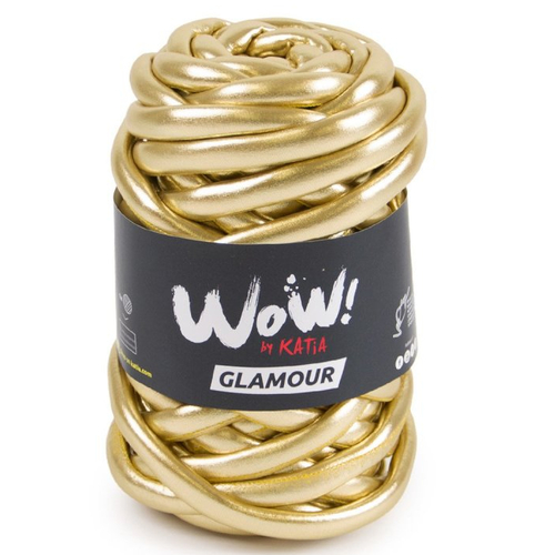 Wow  glamoor  - col 200 or  - fil xxl pour tricoter sans aiguilles wow glamour - fils katia