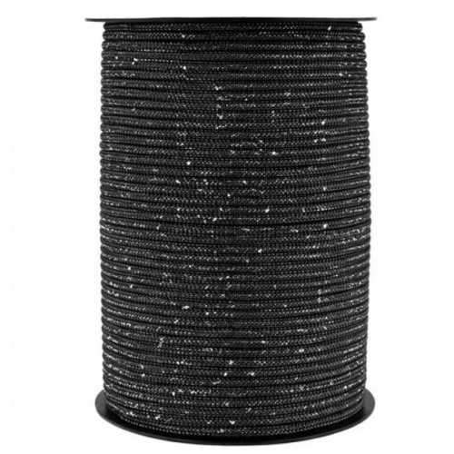 Magic sac noir argent glitter  col 01 -  thai cord glitter stafil 100% polypropylène