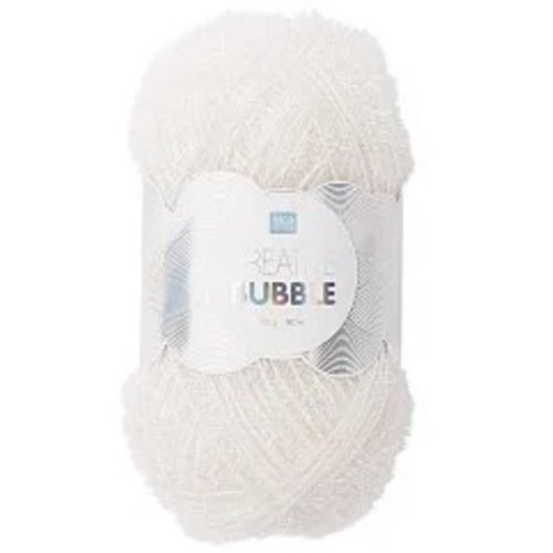 Pelote spongy créative bubble, de rico, col 001 blanc, éponges tawashi,  laine pour éponges