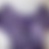 Robe tunique grande taille d'été violet, mi longue en coton lycra   taille 42/44 longueur 91 cm.