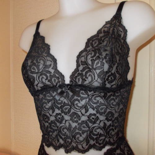 Caraco femme noir T46/48 TEX à Prix