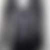 Top debardeur tunique en dentelle noir extensible,manches longues taille 40/42