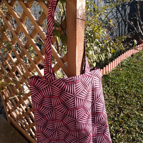 Tote bag en tissu jacquard