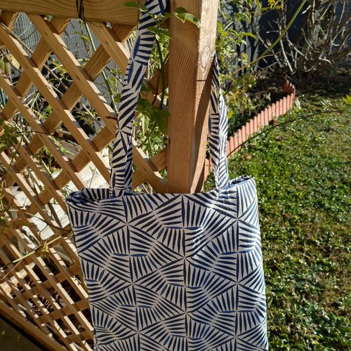 Tote bag en tissu jacquard