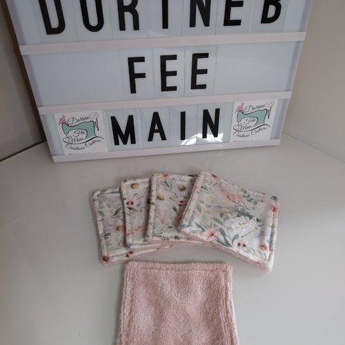 Lingettes démaquillantes lavables