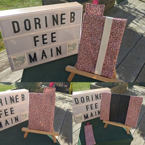 Protège livre et son marque page