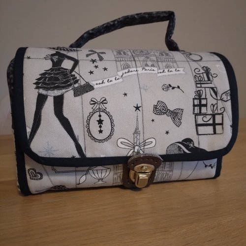 Trousse de toilette / vanity de voyage molletonné