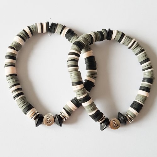 Bracelets perles Heishi, Idées Cadeau Mamans - Fêtes des mères