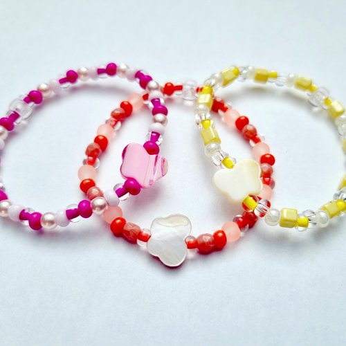 Bracelet enfant papillon en nacre
