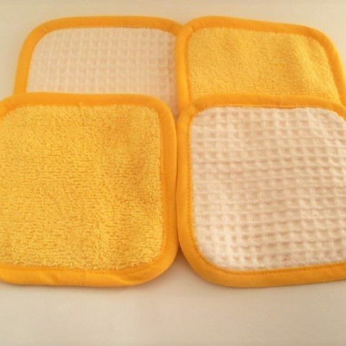 Carre Eponge Lavable Bebe Lot De 4 Un Grand Marche