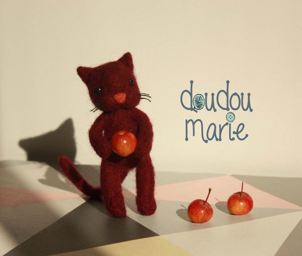 Sculpture En Laine Cardee Chat Deco Un Grand Marche