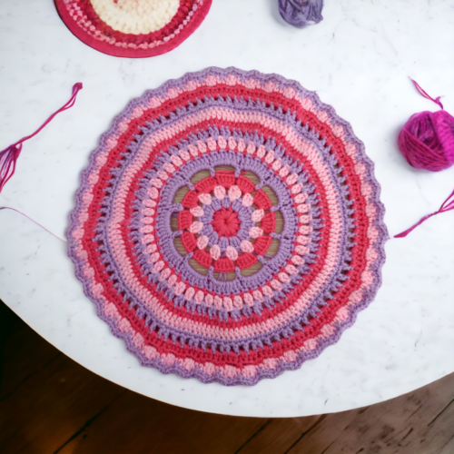 Napperon au crochet de 25 cm fait main