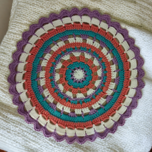Napperon au crochet de 26 cm fait main
