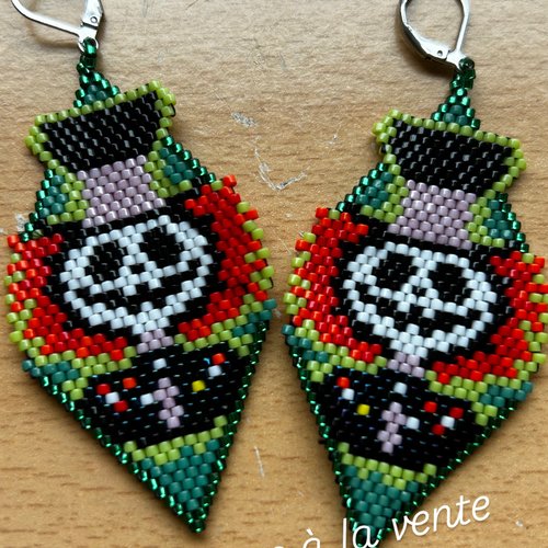 Boucles d'oreilles mr jack