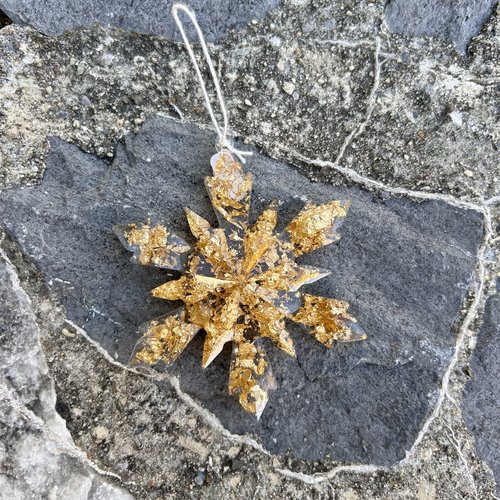 Flocon de neige en résine epoxy