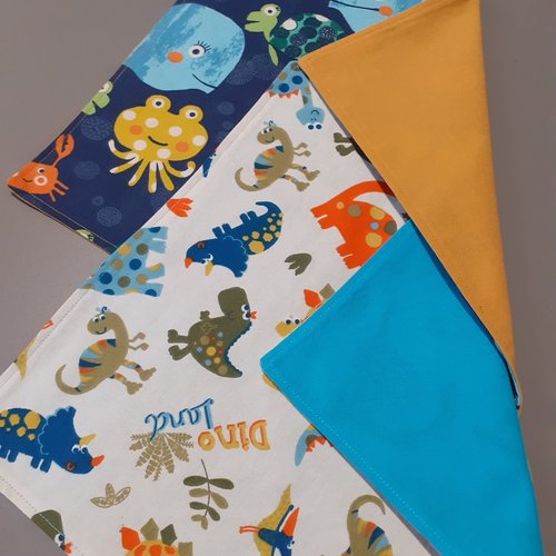 2 serviettes de table pour garçon