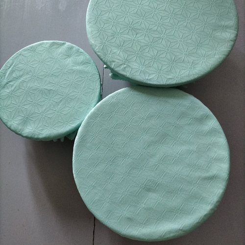 Couvercles alimentaires x3 turquoise