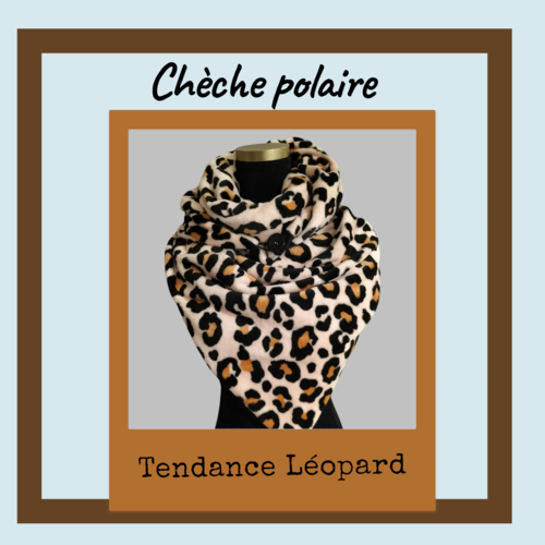 Chèche polaire léopard