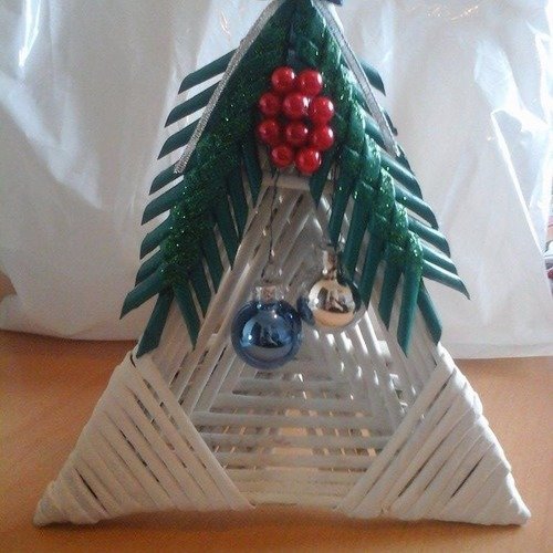 Noel décoration en triangle