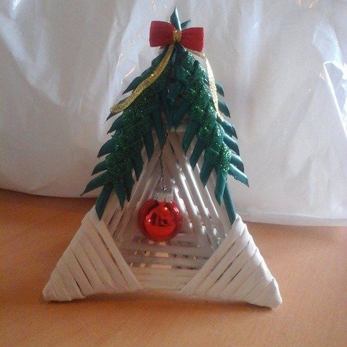 Noel décoration en triangle