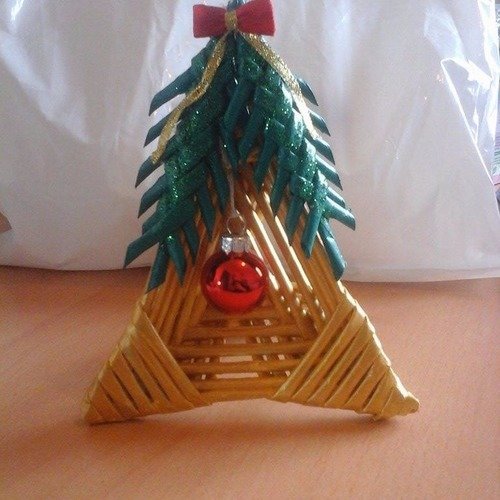 Noel décoration en triangle