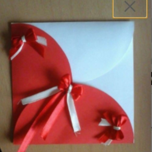 Faire part invitation coeur