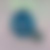 Boule de noël personnalisée pailleté bleu