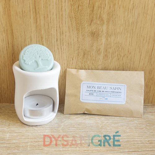 Galets fondants de cire de soja végétal senteur boisés (2 galets)