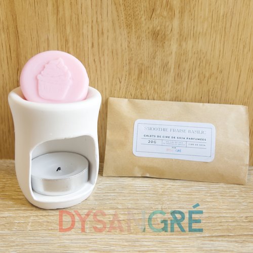 Galets fondants de cire de soja végétal senteur gourmand (2 galets)