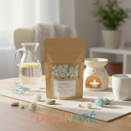 Pépites de cire d'olive végétal senteur fleur d'eau  ( 50g)