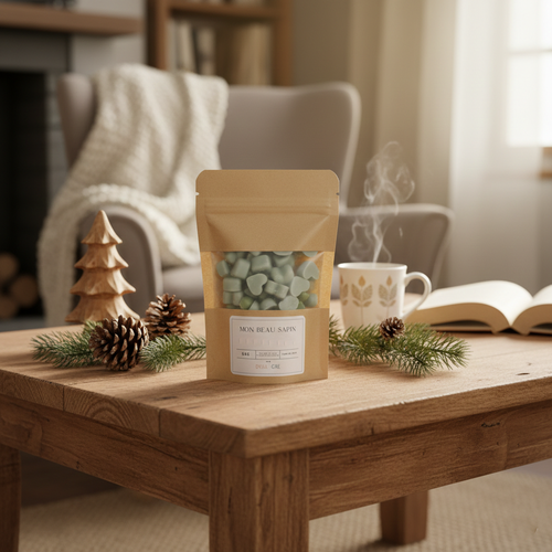 Pépites de cire d'olive végétal senteur mon beau sapin ( 50g)