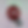 Boule de noël personnalisée pailleté rouge