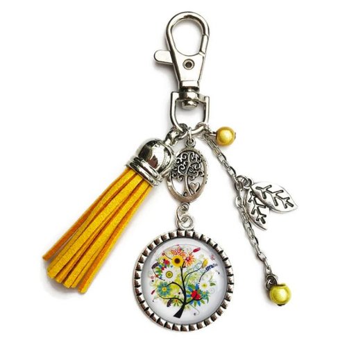 Porte clés arbre de vie, bijou de sac arbre de vie, cadeau personnalisé -  Un grand marché